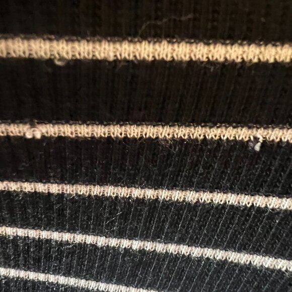 Marine Layer Long Sleeve Striped Ribbed Top (S) - Picture 11 of 14